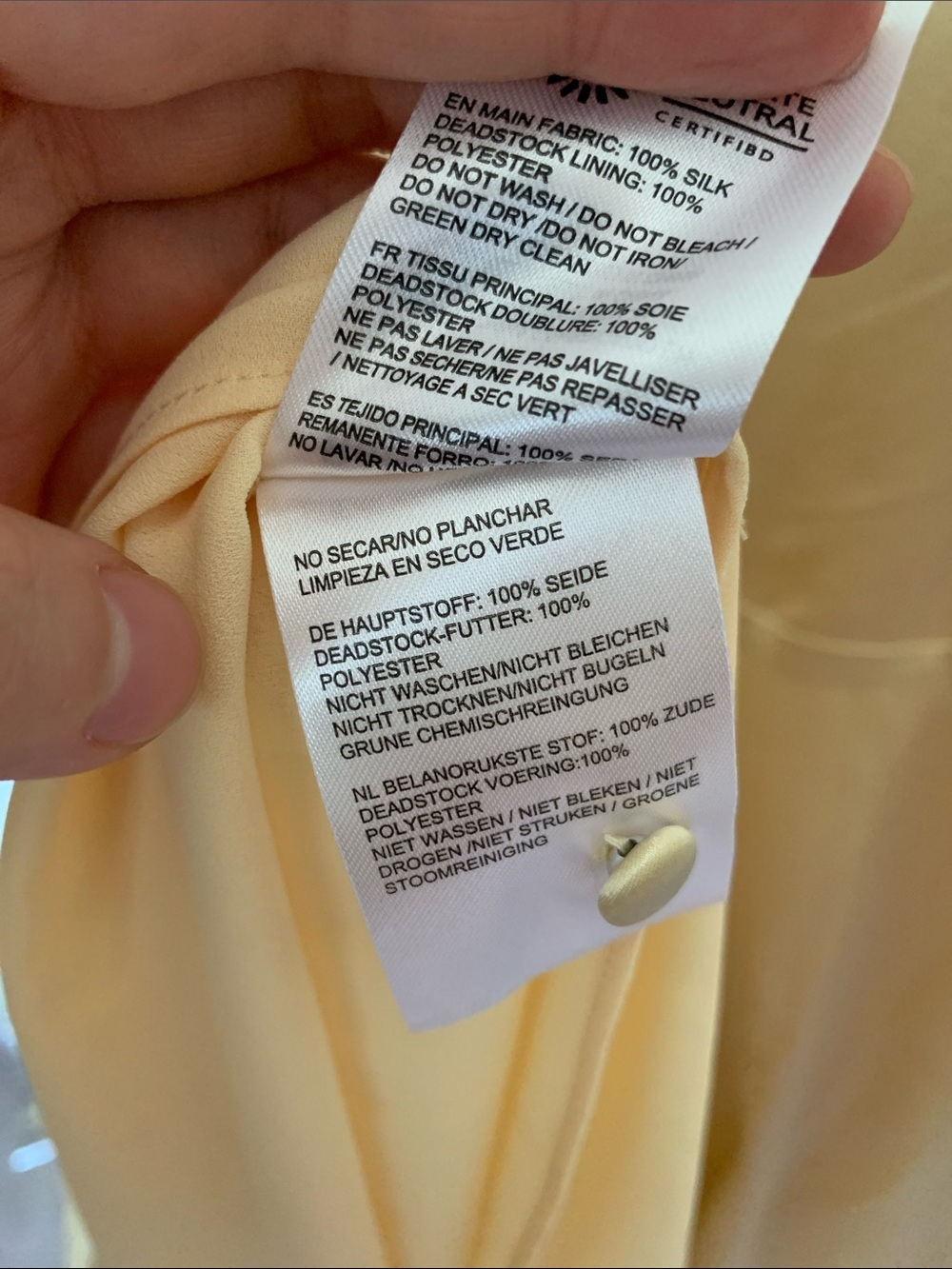 NWOT Reformation 100% Silk Dress - Picture 6 of 6